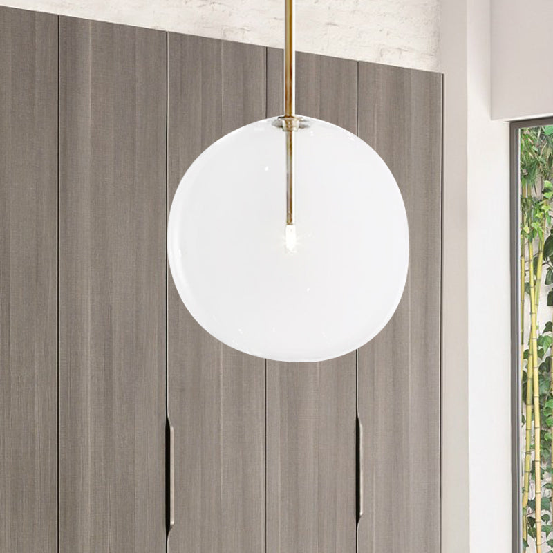 Clear Glass LED Pendant Light - Post-Modern Global Design for Dining Room - 1 Light 6"/7"/8" Wide