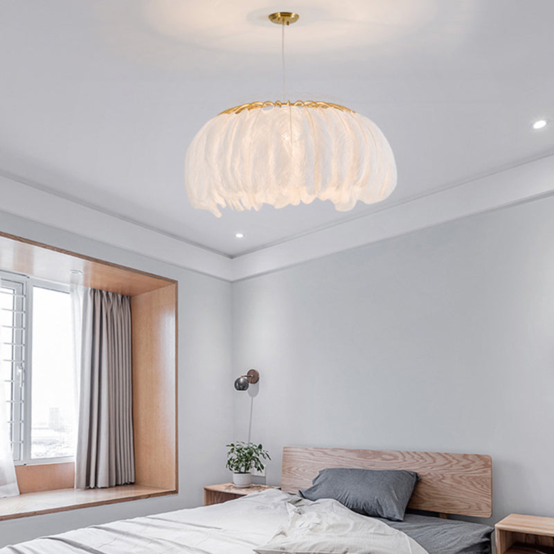 Nordic Feather Dining Room Pendant Light Fixture