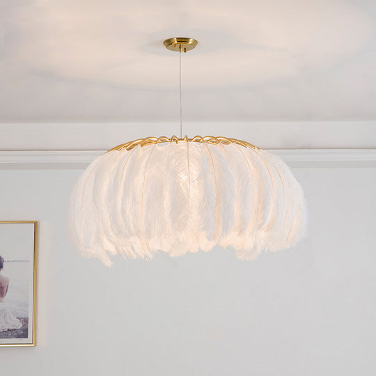 Nordic Feather Dining Room Pendant Light Fixture