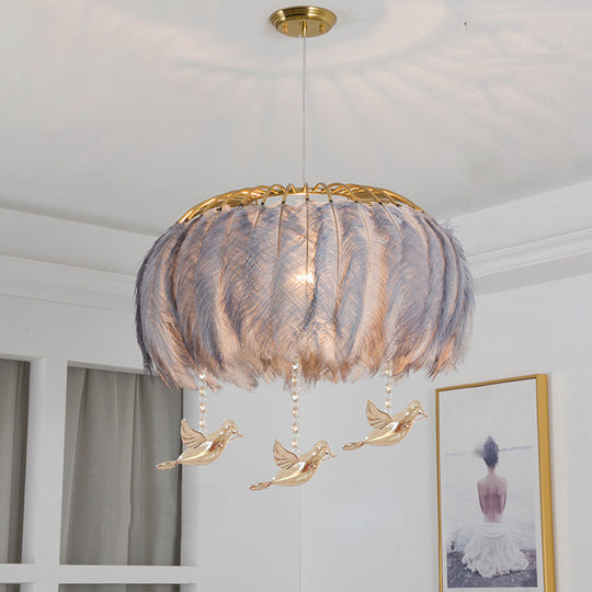Nordic Feather Dining Room Pendant Light Fixture
