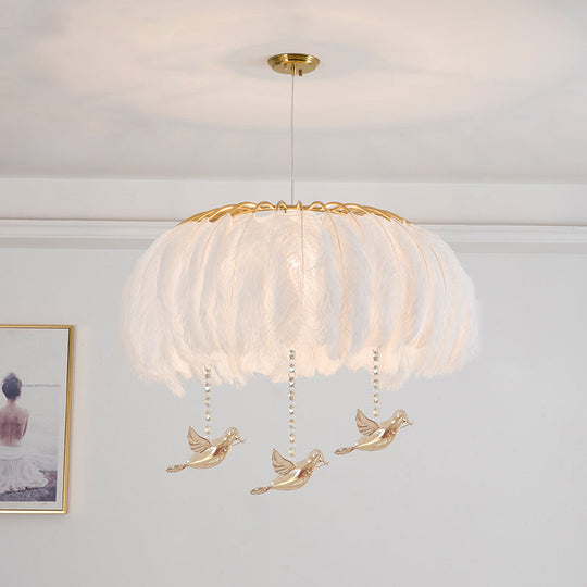 Nordic Feather Dining Room Pendant Light Fixture