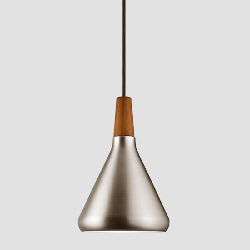 Nordic Conical Metal Pendant Light Fixture - Perfect For Dining Room Ambiance! Silver / 7