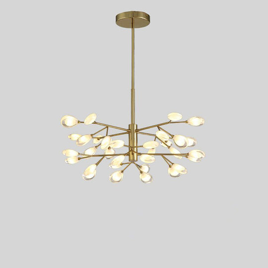 Acrylic Led Chandelier Pendant Light - Minimalist Tree Branch Design For Living Room Ceiling Lamp 32