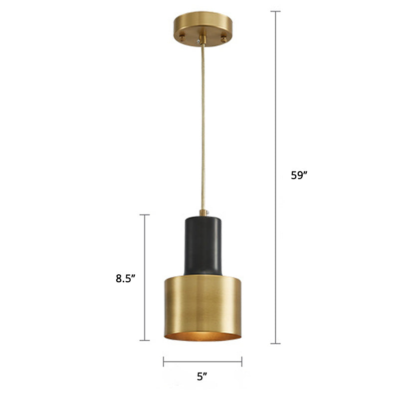 Postmodern Metal Grenade-shaped Suspension Lamp with 1 Bulb for Living Room