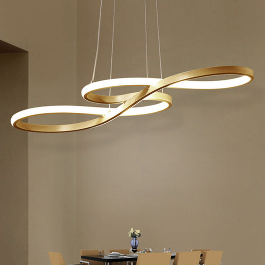 Metal Musical Note LED Pendant Chandelier - Table Suspension Lamp