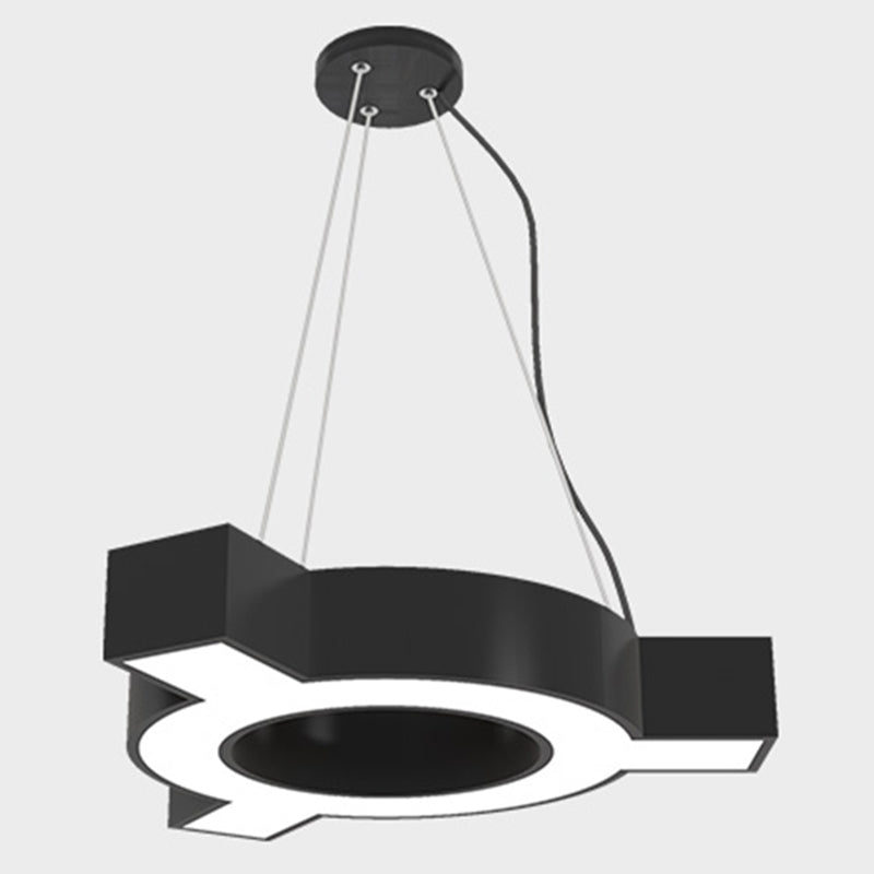 Modern Molecular LED Pendant Light - Metal Suspension Lamp for Gymnasium