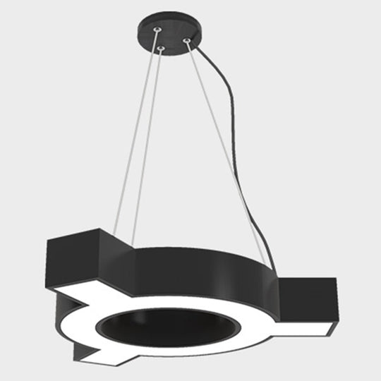 Modern Molecular LED Pendant Light - Metal Suspension Lamp for Gymnasium