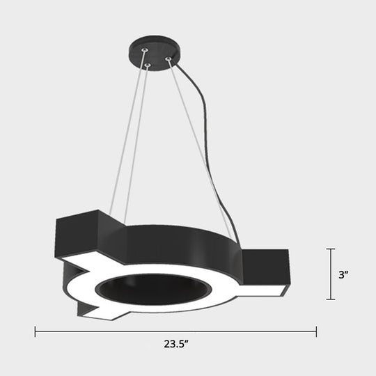 Modern Molecular LED Pendant Light - Metal Suspension Lamp for Gymnasium