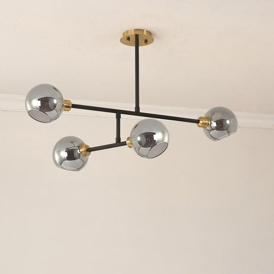 Minimalist Dome Glass Pendant Chandelier for Open Kitchen Ceiling Lighting