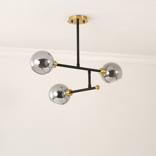 Minimalist Dome Glass Pendant Chandelier for Open Kitchen Ceiling Lighting