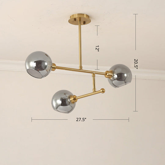 Minimalist Dome Glass Pendant Light For Open Kitchen Ceiling