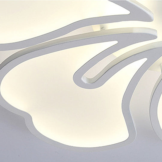 Modern Acrylic Flush Mount Flower Ceiling Lamp Available In 3/4/5-Light Options Warm/White/Natural