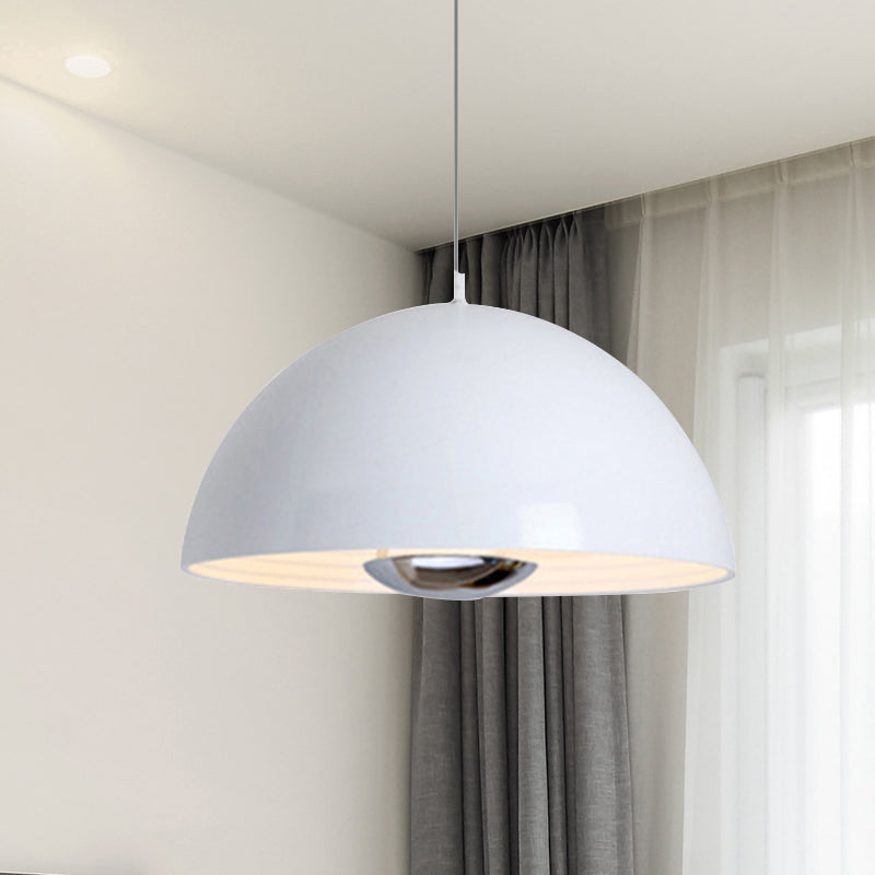 Marta - Nordic Dome Hanging Lamp Metal 1/2/3 Heads White/Black/Rose Gold Pendant Light Fixture For