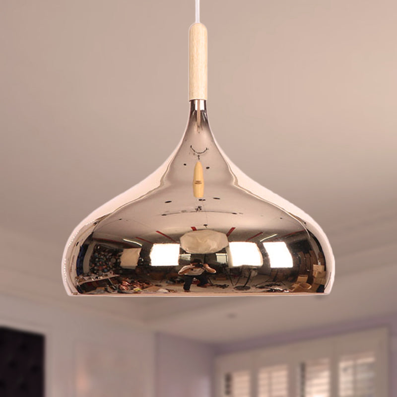 Modern Pendant Light In Metallic Chrome/Gold/Rose Gold For Dining Table