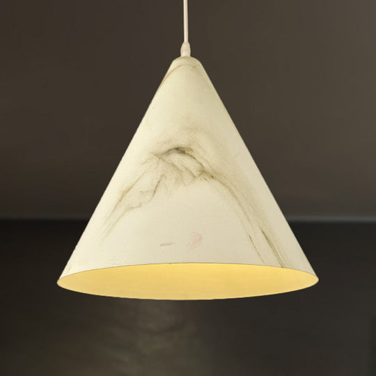 Modern Aluminum Pendant Ceiling Light in White/Yellow - Stylish Living Room Lamp