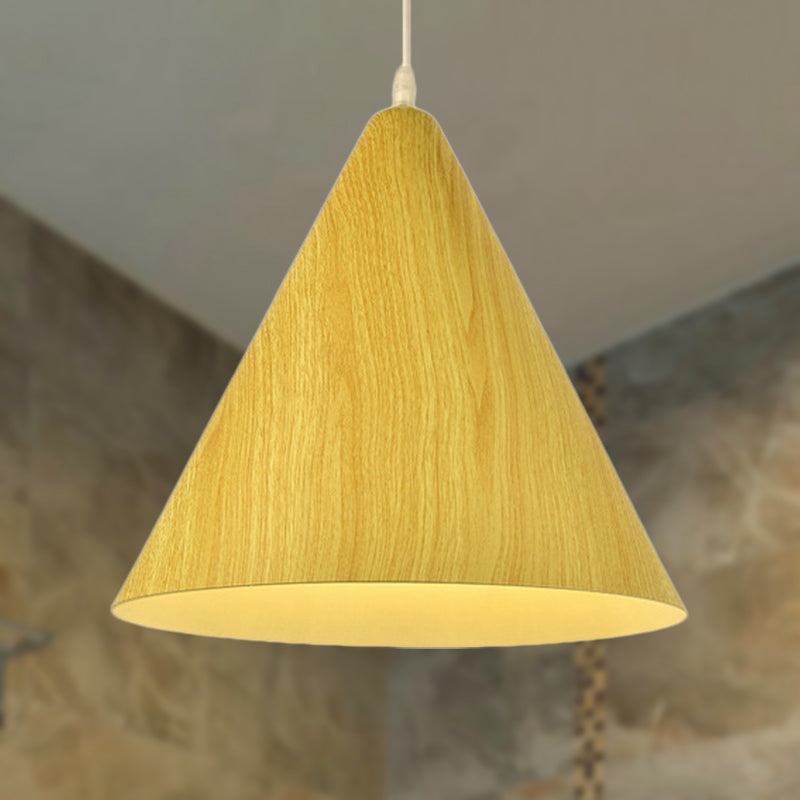 Modern Conic Shade Pendant Ceiling Light - Aluminum 1 White/Yellow Yellow