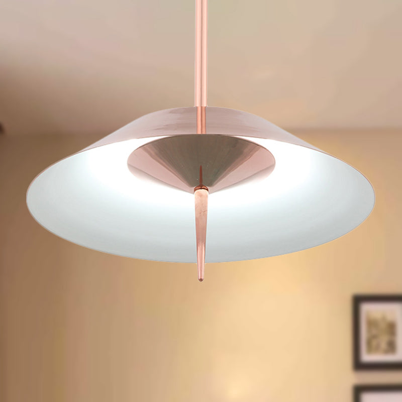 Metal Nordic Style Pendant Light - Black/Copper/Gold Cone Shade, Perfect for Dining Rooms