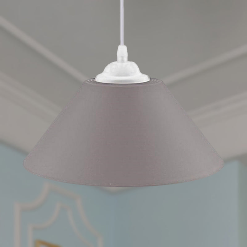 Modern Metal Pendant Light With Adjustable Cord - Black/Gray/Dark Green Shade For Living Room