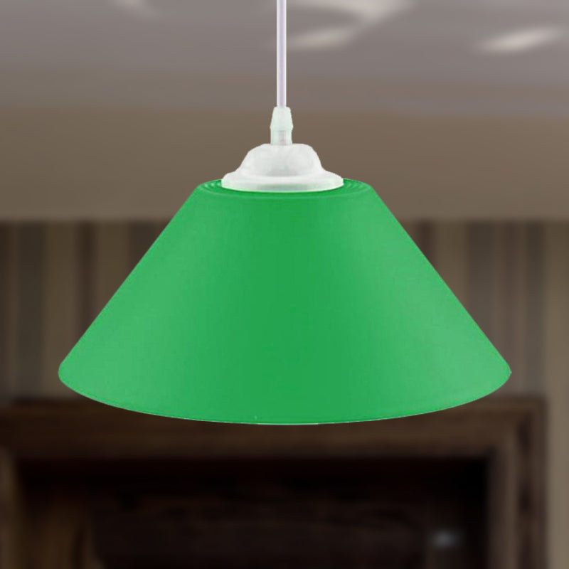 Modern Metal Pendant Light With Adjustable Cord - Black/Gray/Dark Green Shade For Living Room Dark