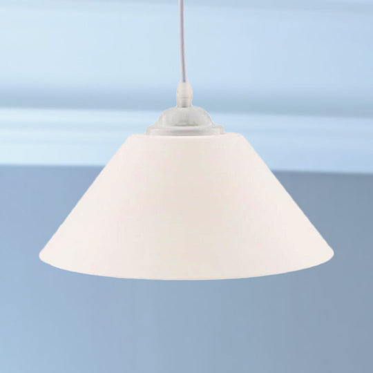 Modern Metal Conic Pendant Light with Adjustable Cord for Living Room - Black/Gray/Dark Green