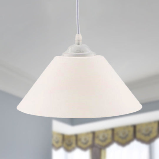 Modern Metal Pendant Light With Adjustable Cord - Black/Gray/Dark Green Shade For Living Room