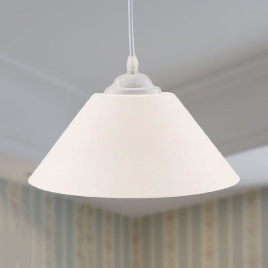 Modern Metal Conic Pendant Light with Adjustable Cord for Living Room - Black/Gray/Dark Green