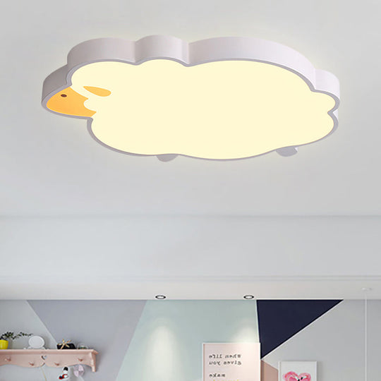 Sheep LED Ceiling Light - Modern Flush Mount for Chic Living Room Decor