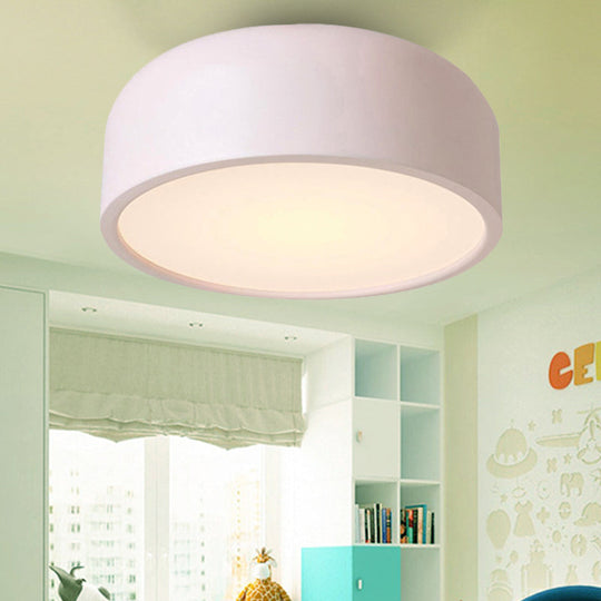 Nordic Led Ceiling Light For Kids Bedroom With Acrylic Dome Shade Pink / 14