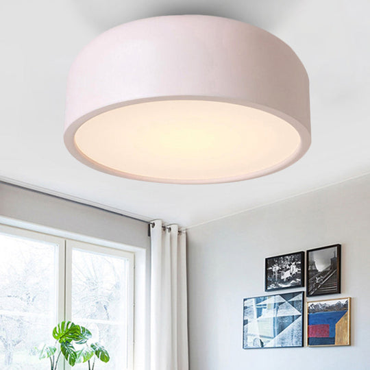 Nordic LED Ceiling Light for Kid's Bedroom with Acrylic Dome Shade