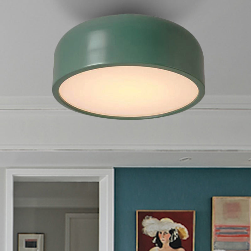 Nordic LED Ceiling Light for Kid's Bedroom with Acrylic Dome Shade
