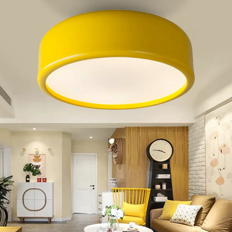Nordic LED Ceiling Light for Kid's Bedroom with Acrylic Dome Shade