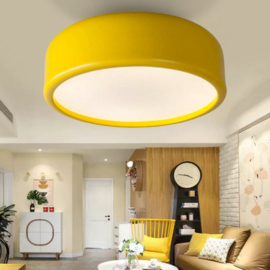 Nordic LED Ceiling Light for Kid's Bedroom with Acrylic Dome Shade