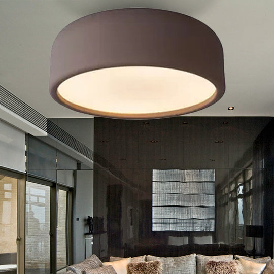 Nordic LED Ceiling Light for Kid's Bedroom with Acrylic Dome Shade