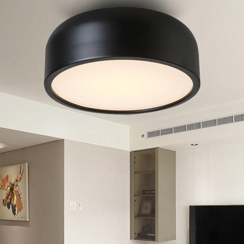 LED Flush Mount Ceiling Light for Modern Bedroom with Acrylic Dome Shade