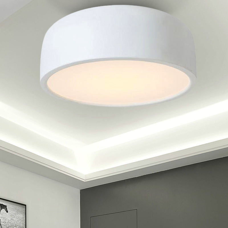 LED Flush Mount Ceiling Light for Modern Bedroom with Acrylic Dome Shade