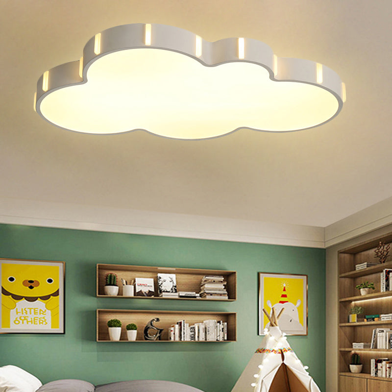 Modern Acrylic Cloud Ceiling Light for Adult Bedroom in White