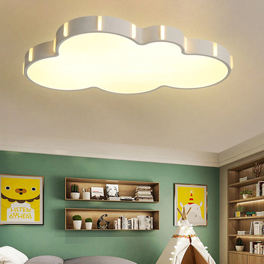 Modern Acrylic Cloud Ceiling Light for Adult Bedroom in White