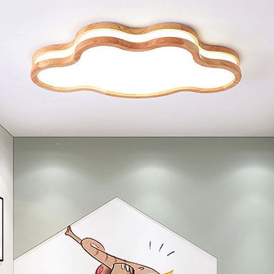 Nordic Style Acrylic White LED Ceiling Lamp for Kid's Bedroom - Sky Ceiling Mount Light