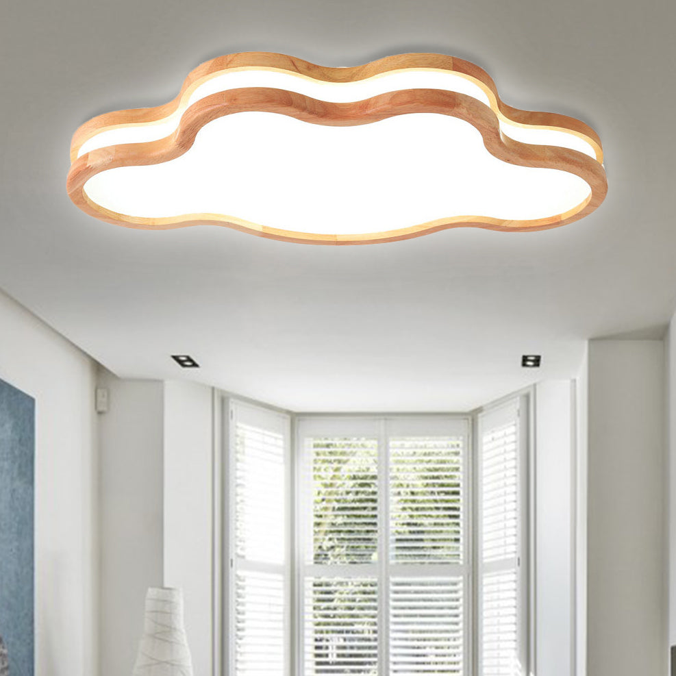 Nordic Style Acrylic White LED Ceiling Lamp for Kid's Bedroom - Sky Ceiling Mount Light