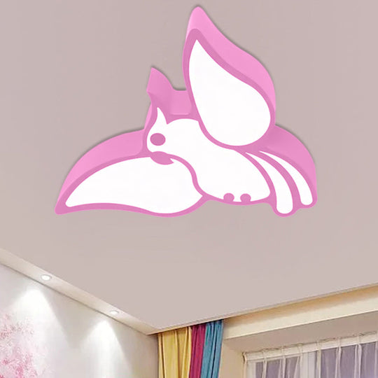 Modern LED Flushmount Ceiling Light: Stylish Flying Bird Design for Kindergarten