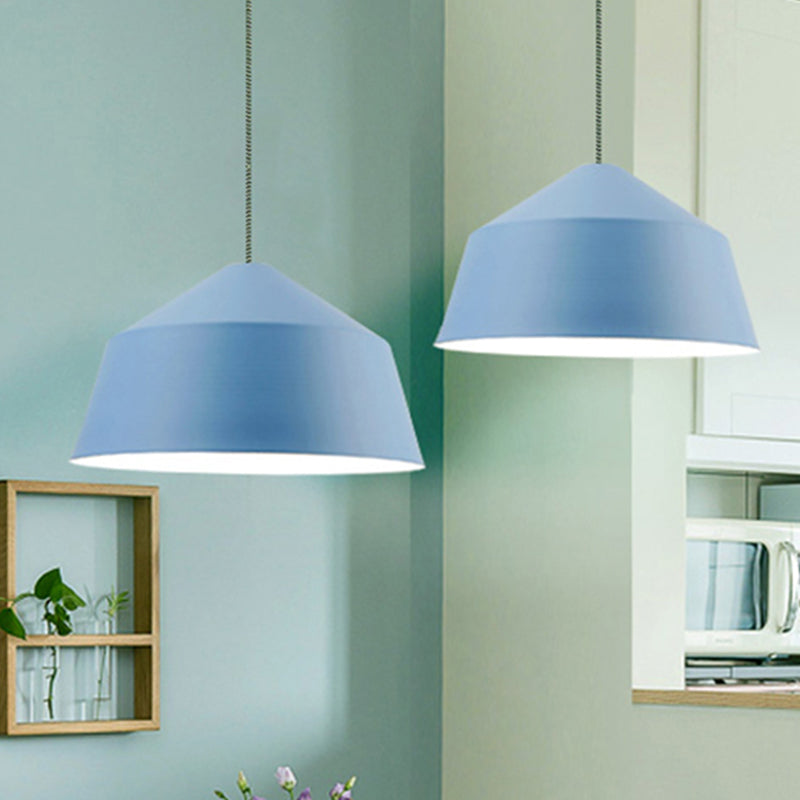 Nordic Metallic Pendant Lamp with Adjustable Cord for Hotel- Undertint Barn Light