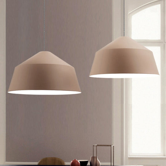 Nordic Metallic Pendant Lamp with Adjustable Cord for Hotel- Undertint Barn Light