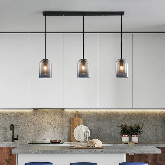 Modern Glass Pendant Ceiling Light For Bedroom - Bell Hanging Lamp