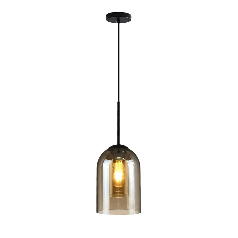 Modern Glass Bell Pendant Lamp for Stylish Bedroom Ceiling