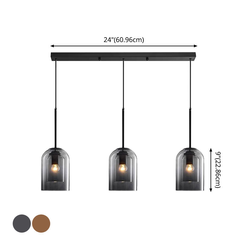 Modern Glass Bell Pendant Lamp for Stylish Bedroom Ceiling