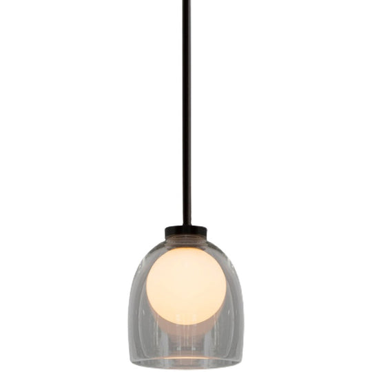Modern Glass Pendant Lamp - Bell Style for Dining Room Table