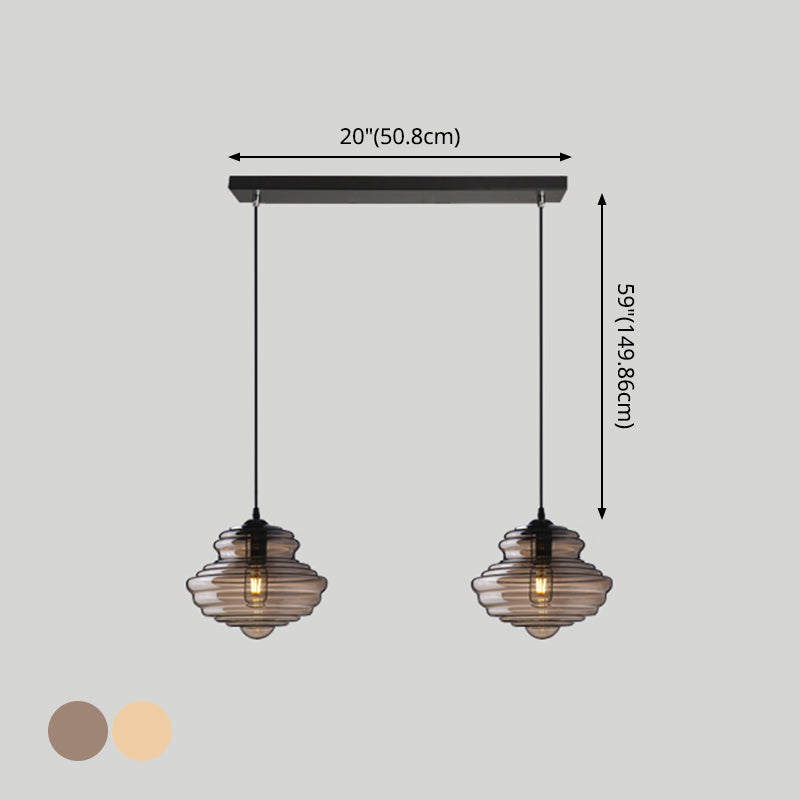 Modern Glass Pendant Lighting for Dining Room Table