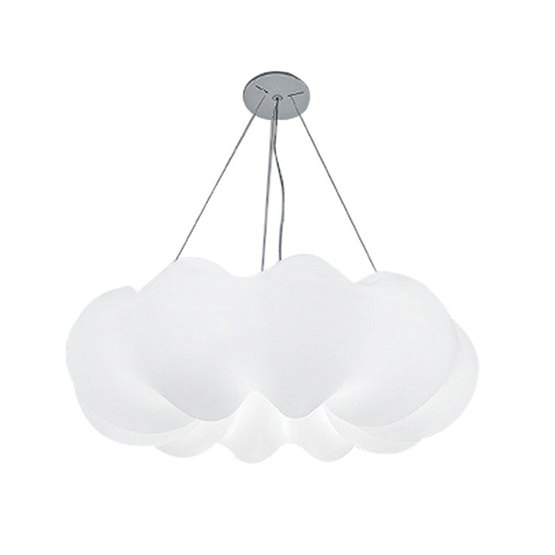 Minimalist Led Cloud Ceiling Light - White Suspension Lighting For Bedroom / 12