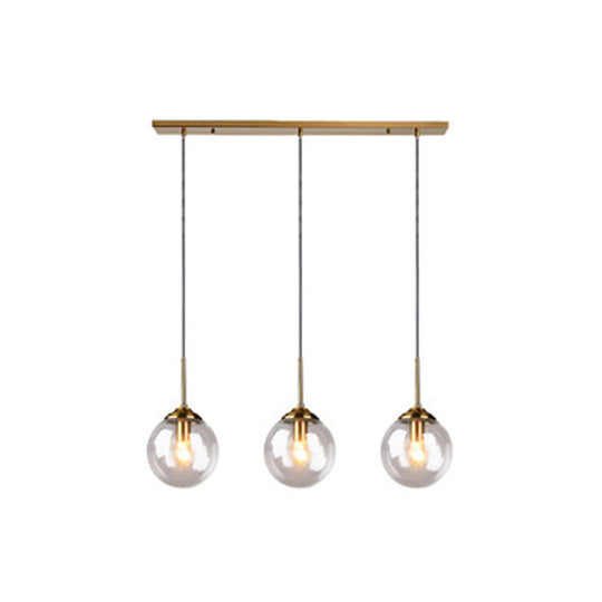 Luminaire suspendu en forme de sphère en verre minimaliste pour un éclairage de plafond intérieur moderne