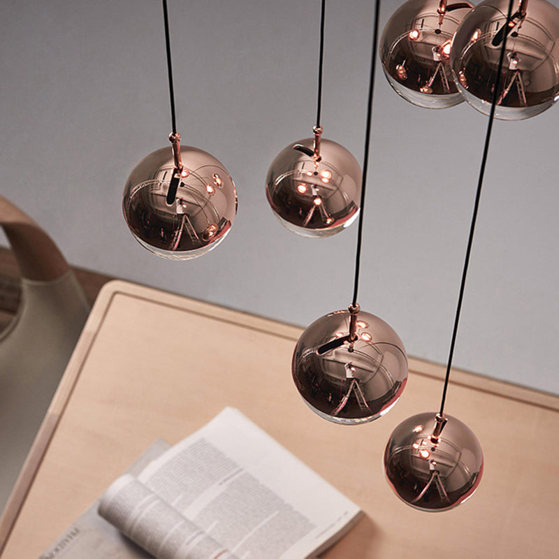 Modern Led Crystal Globe Pendant Light - Designer Mini Hanging Lamp